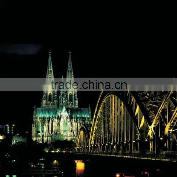Modern City Wall Art Canvas Prints With LED Lights photo-4