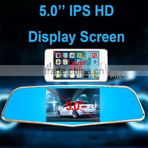 New NT96658 Car Dvr Camera 5 Inch Mirror Digital Video Recorder Dual Lens Dvr Car Camcorder photo-2