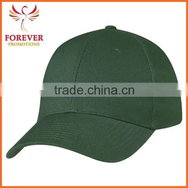 Chinese Supplier Cheap Emroidery Forest Green Custom Logo Baseball Cap photo-3