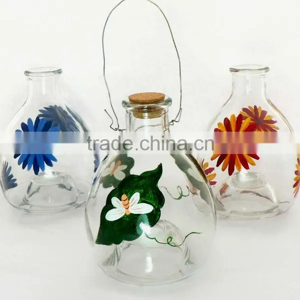 Hand Printed Glass Pest Catcher