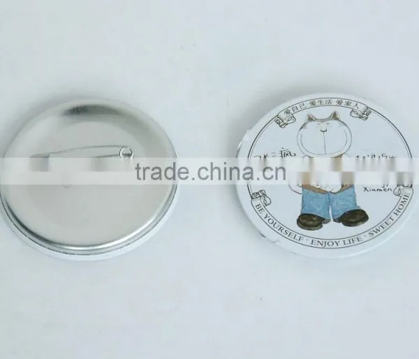 Round Customed Decorations for Festival Tins With Pin photo-2