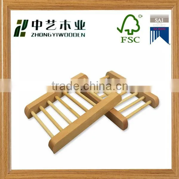 Antique Custom New Natural Wooden Soap Dish Bathroom Soap Holder photo-3