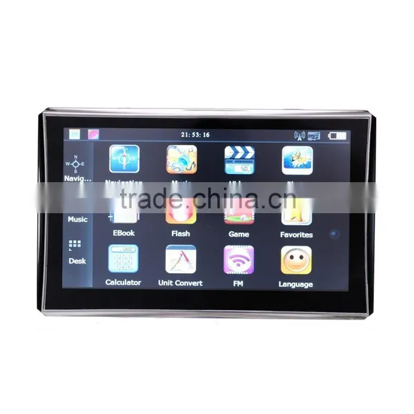 2015 Wholesale 7" Portable Car GPS Capacity Screen Car GPS Navigator With Bluetooth AV-IN, OEM/ODM Manufacturer Portable Car GPS photo-2