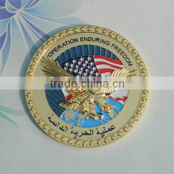 Cheap Custom Military Challenge Gold Coin Token photo-2