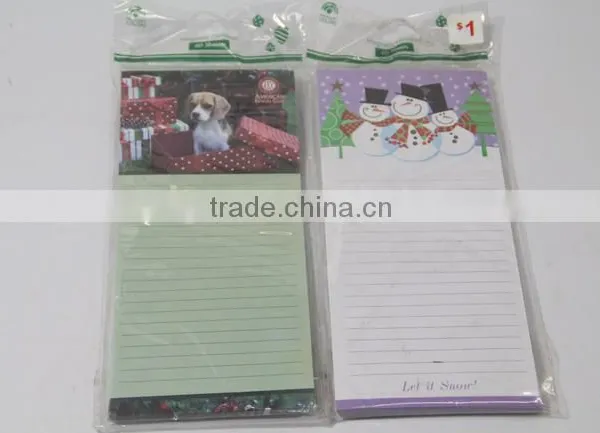 Magnetic notepad,notepad with header,cheap notepad