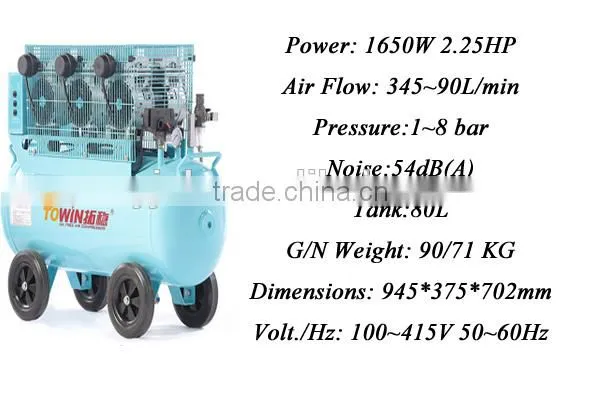 High Air Flow Portable 100% Oil-free Dental Air Compressor (TW5503) photo-2