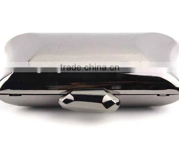 Women's Fashion Bag Unique Design Silver Metal Clutch Bag photo-2