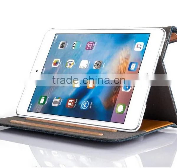 Fashion Jeans Cloth Leather Tablet Case Mobile Phone Case for Apple IPhone/ IPad Air/iPad 5 photo-2