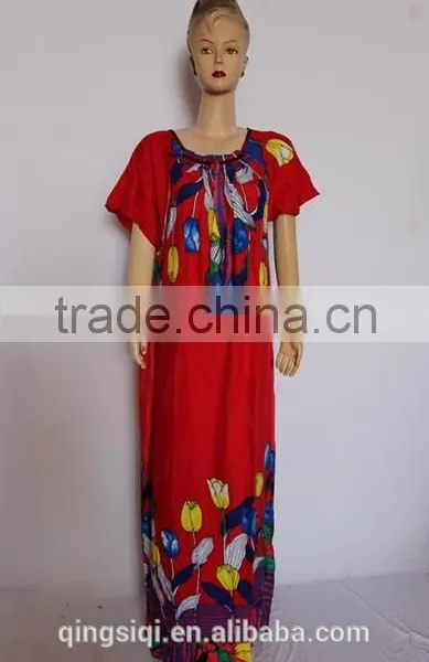 Fashion Short Sleeve Arab Lady Long Gown photo-5
