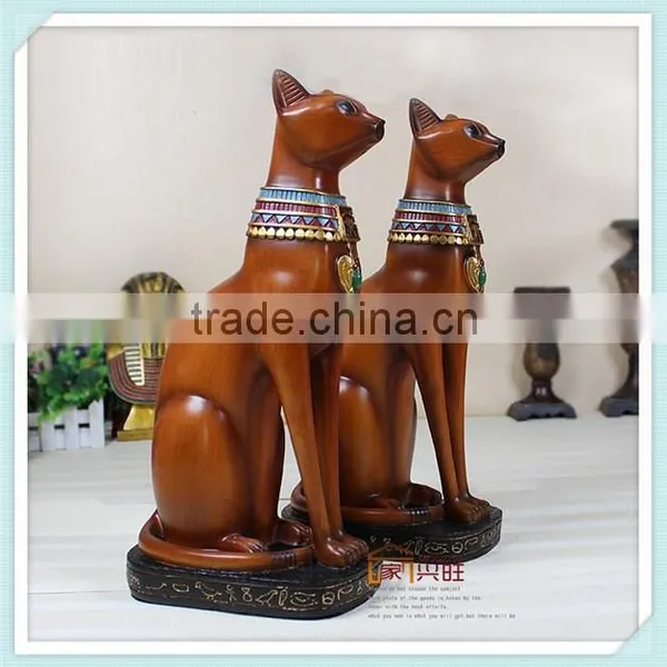 Resin Egytain Bast Statue of Cat Feline Goddess Bastet photo-4
