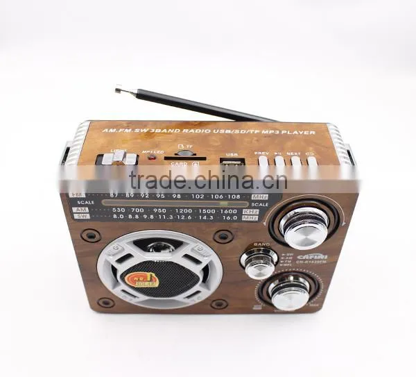 Multi-Function Hand Crank am fm Portable Radio With Solar Powered Dynamo Rechargeable Radio With Flashlight photo-4