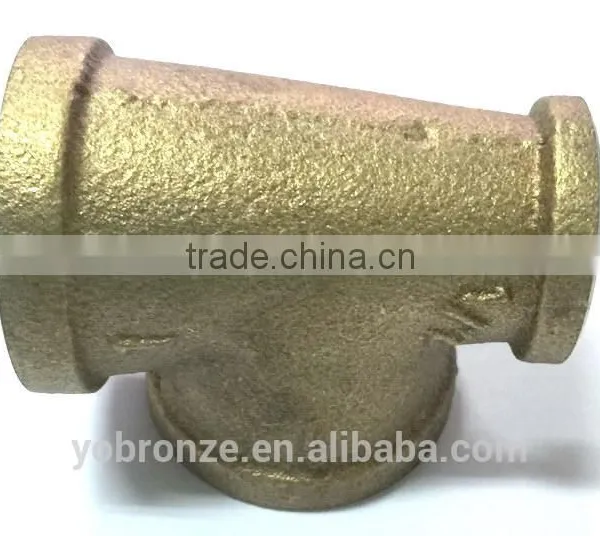 New Products Taiwan 1x3/4 Inch Pipe Brass Fittings Reducing Tee photo-3