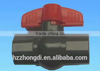 Black Colour Plastic Pvc Ball Valve