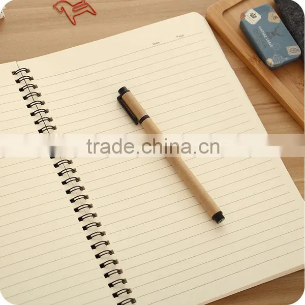 Design Recycled Brown Kraft Paper Spiral Notebook photo-2