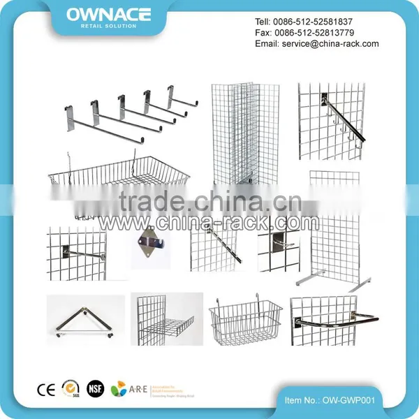 USA Metal Wire Slatwall Panel Gridwall for Your Retail Display Store Fixtures photo-2