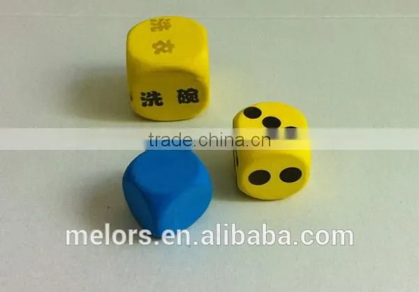 Melors Wholesale EVA Toys Custom Dice Small Cube Colorful EVA Dices photo-2