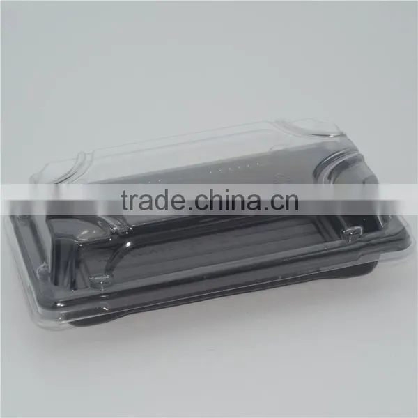 SM1-1101Black Disposable Sushi Containers,Sushi Plastic Container,Sushi Packaging photo-2