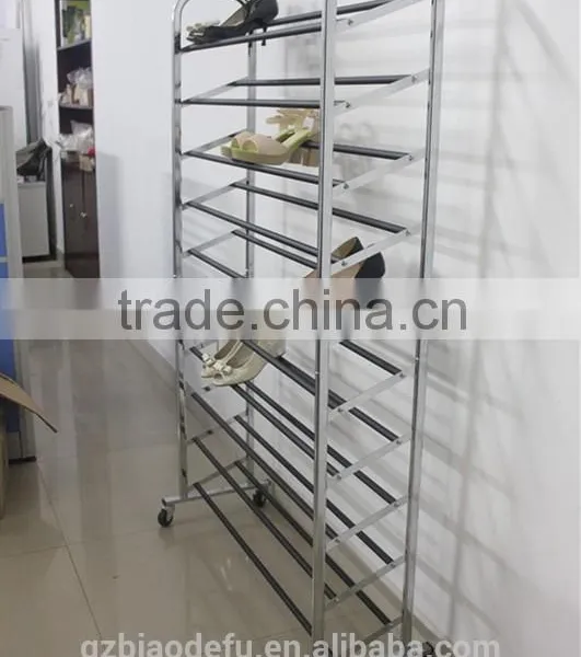 10 Tiers Shoe Rack Custom Modern High Saving Space Metal Shoe Rack photo-2
