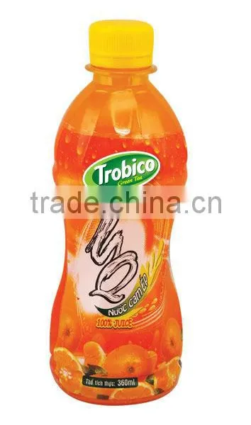 With Orange Flavor Green Tea