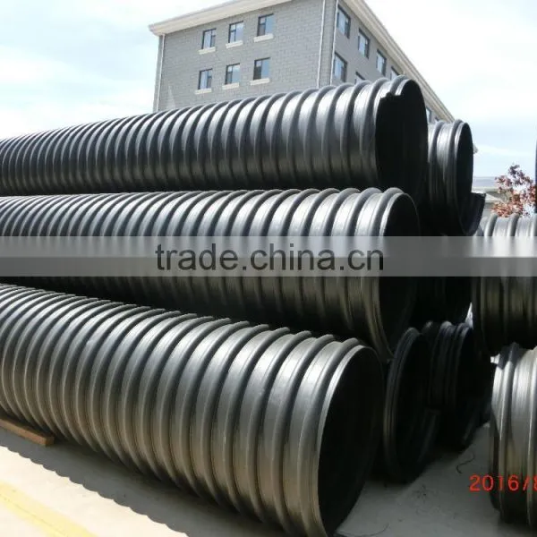 DN500,SN8 Steel Belt Reinforced pe Pipe for Drainage photo-4