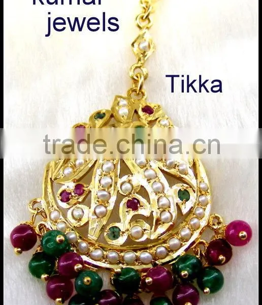 Designer Jadau Maang Tikka