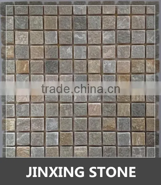 Natural Slate Garden Mosaic Tile Flooring