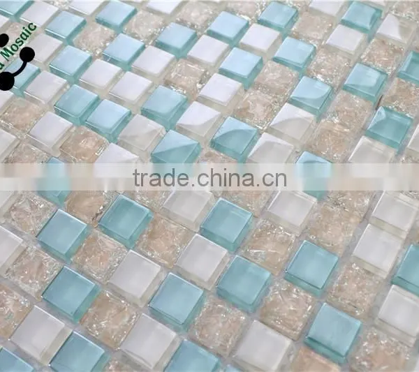 SMS05 Iridescent Glass Mosaic Tile for Kitchen Backsplash photo-3