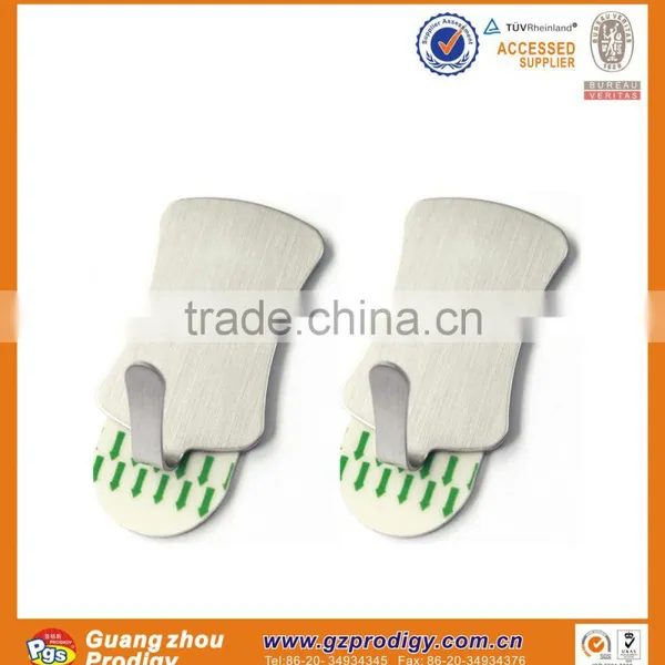 Adhesive Wall Hooks Strong Adhesive Stainless Steel Removable Stainless Steel Large Hook photo-2