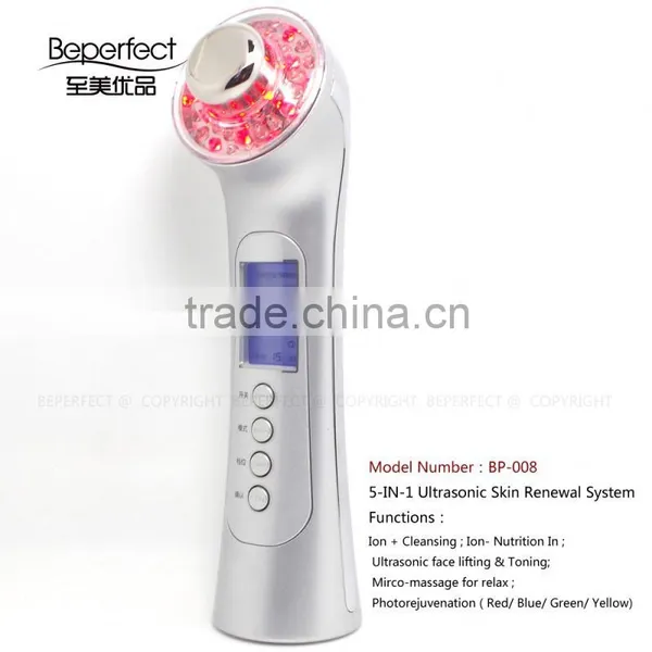 3Mhz Ultrasound Galvanic Vibrating Anti Acne Pimples Removal Beauty Machine photo-3