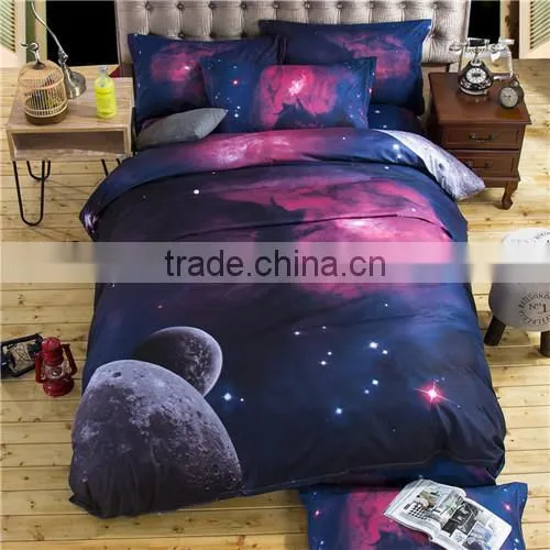 3d Galaxy Bedding Sets Twin/Queen Size Universe Outer Space Themed Bedspread 2pcs/3pcs/4pcs Bed Linen Bed Sheets Duvet Cover Set photo-2