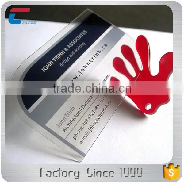 CR80 Standard Size Card Offset Printing Clear Transparent Business Plastic PVC Cards photo-2