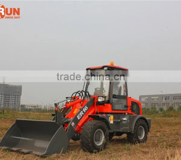 Qingdao Everun Wheel Loader ER16 Mini Front End Loader With Drum Folder photo-5