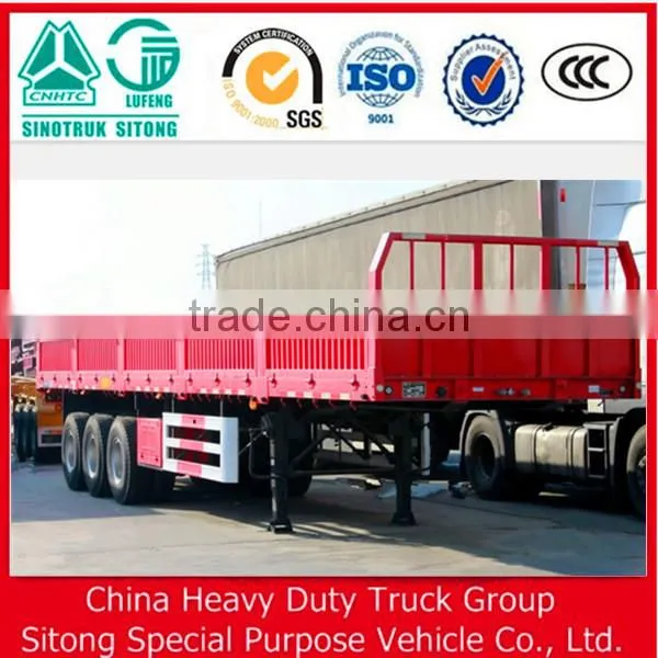 Tri-Axle 40ft Side Wall Loader Trailer for Cargo Transport photo-5