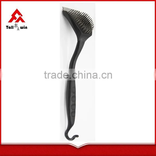BBQ Tools, BBQ Brush,stainless Steel Wire BBQ Cleaning Brush With Stainless Steel Handle photo-4