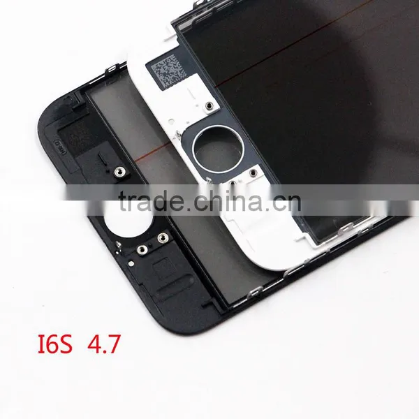 LCD Front Touch Screen Glass Outer Lens For IPhone 6S 4.7inch With Frame Bezel OCA Film Glue Cold Press photo-2