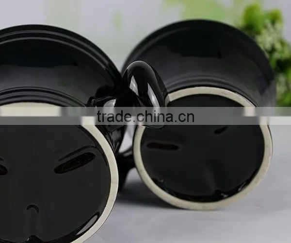 Home & Garden Bathroom Accessories Ceramic Black Shaving Bowl photo-3