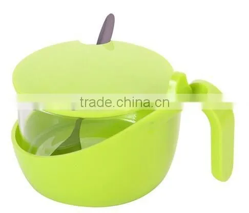 New Arrival Colorful With Cover Spoon Plastic Soy Saucet Condiment photo-3