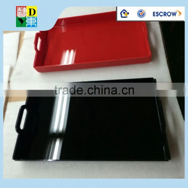 2015 Acrylic Food Tray Acrylic Serving Drink Tray Acrylic Custom Printed Trays for Hotel Use PMMA Material Serving Tray photo-2