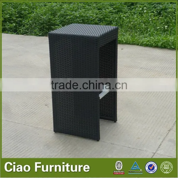 Outdoor High Bar Counter Cocktail Rattan Bar Table Furniture photo-6