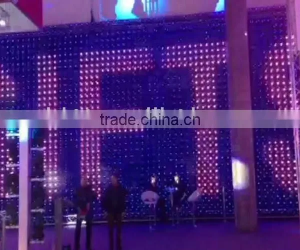 Decoration Stage With See-through Led Video Curtain Display photo-3