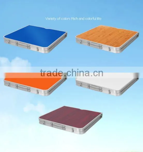 Outdoor Adjustable Height Folding Table and Chairs for Picnic, Party, Camping photo-5