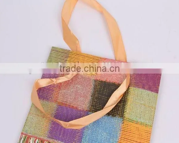 Foldable Gift Bag With Checked Pattern/ Shopping Bag photo-6