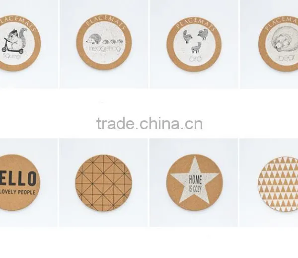 Star Themed Cork Coaster - Set of 4 Cork Packing photo-4