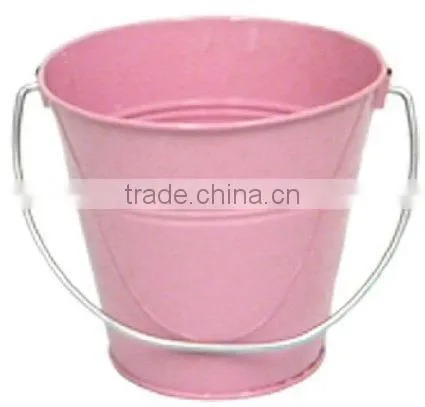 Red Metal Children Bucket With Handle photo-4