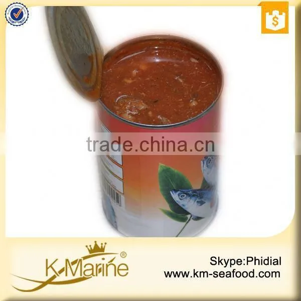2015 Easy Open End Wholesale Canned Mackerel in Tomato Sauce photo-2