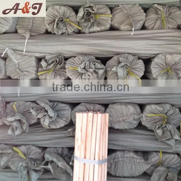 Wood Color Broom Stick With Metal Screw photo-2