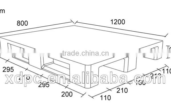 1208 Euro Rack Plastic Pallet photo-3