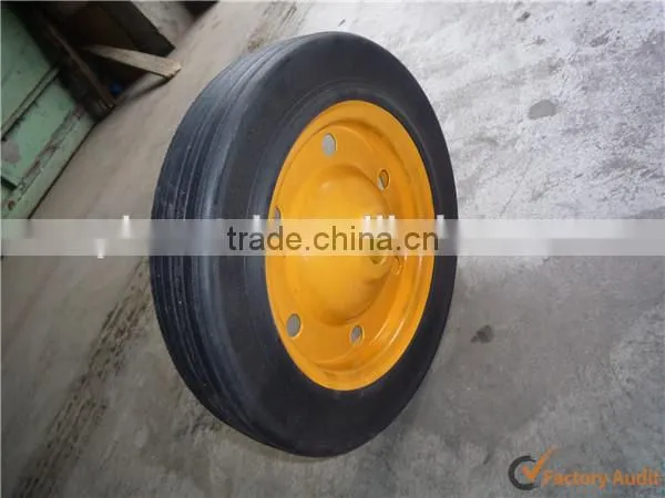 13x3 Powder Rubber Wheel Heavy Duty Solid Rubber Wheels photo-2