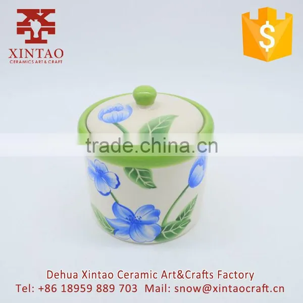 Tableware Decorative Handmade Ceramic Honey Jar With Lid photo-3
