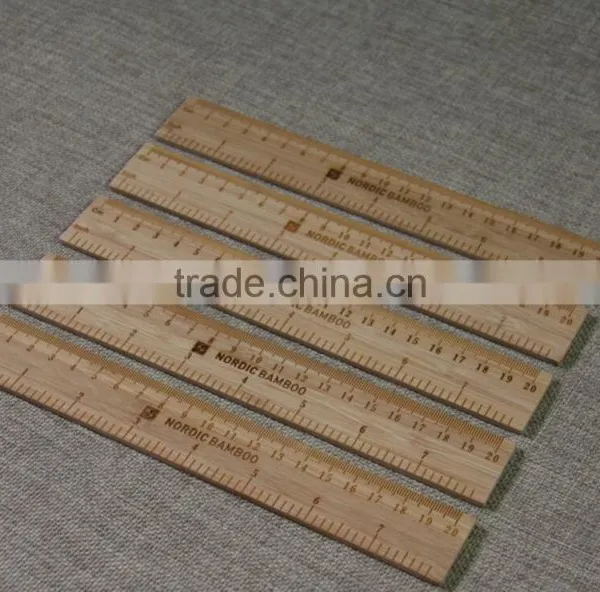 Natural Wooden Ruler With Logo photo-2